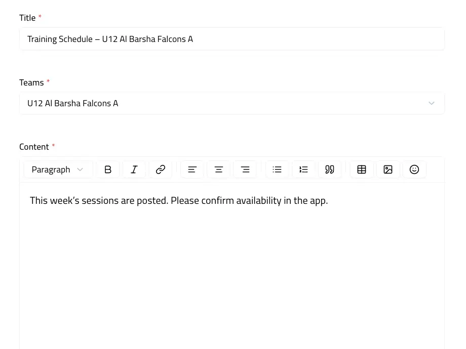 Communication Dashboard